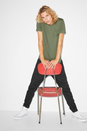 T Shirts C&A Clockhouse Homme Vert | RI0693471