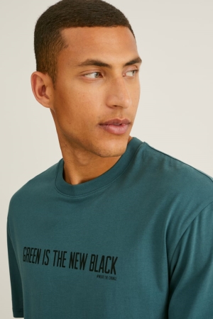 T Shirts C&A Cradle To Cradle Certified® Gold Homme Vert Foncé | JA7350968