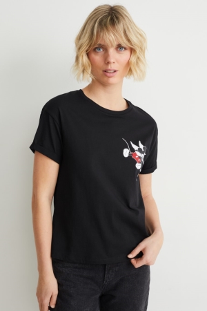 T Shirts C&A Disney Femme Noir | DT7203845