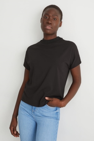 T Shirts C&A Femme Noir | HR7268910