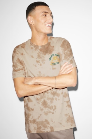T Shirts C&A Homme Beige | HR8197623