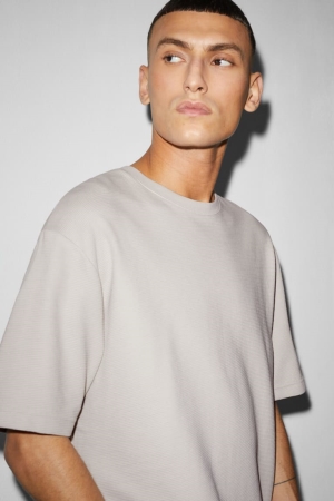 T Shirts C&A Homme Beige | VH4128730