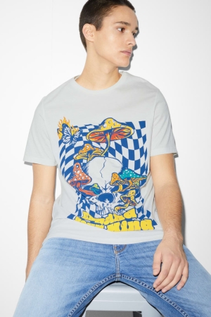 T Shirts C&A Homme Blanche | AG5147082