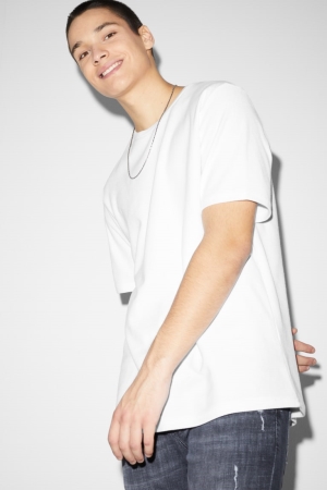 T Shirts C&A Homme Blanche | BL5084369