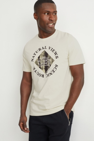 T Shirts C&A Homme Blanche | DJ8094751