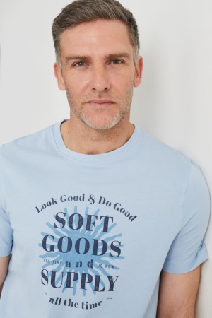 T Shirts C&A Homme Bleu Clair | EJ5079218