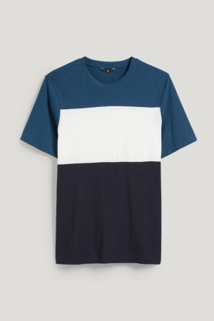 T Shirts C&A Homme Bleu Foncé | OK1926487