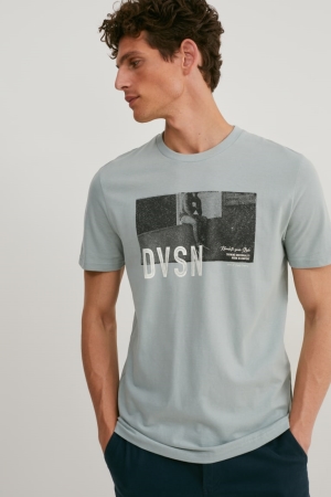 T Shirts C&A Homme Grise Clair | TU7914602