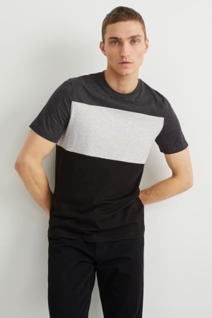 T Shirts C&A Homme Grise Foncé | EF0462789