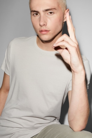 T Shirts C&A Homme Grise Marron | AP4016328