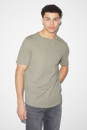 T Shirts C&A Homme Kaki | QD2547098