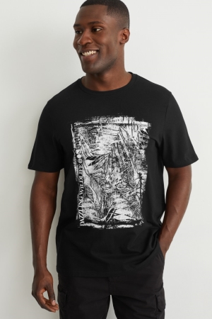 T Shirts C&A Homme Noir | UV6739014