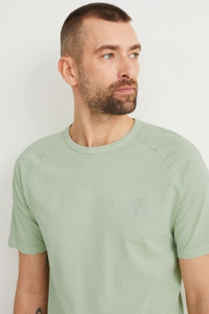 T Shirts C&A Homme Vert Clair | IK2543798
