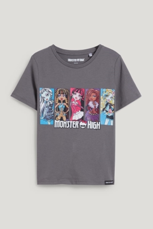 T Shirts C&A Monster High Sleeve Fille Grise Foncé | YC3407896
