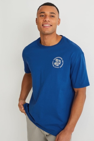 T Shirts C&A Organic Coton Cradle To Cradle Certified® Gold Homme Bleu | VF5740281