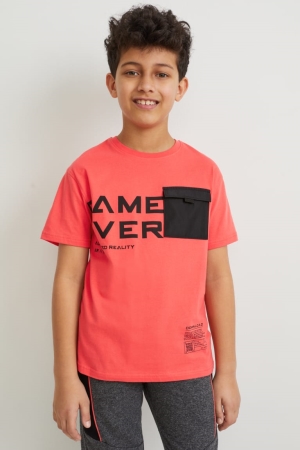 T Shirts C&A Sleeve Augmented Reality Motif Garcon Rouge | LW6728039