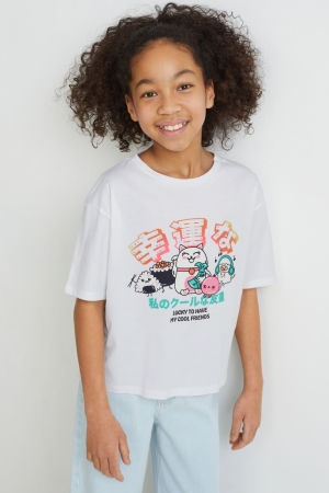 T Shirts C&A Sleeve Fille Blanche | SC4972815