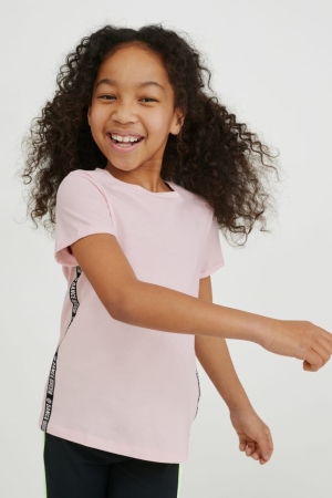 T Shirts C&A Sleeve Fille Rose | UF9347862