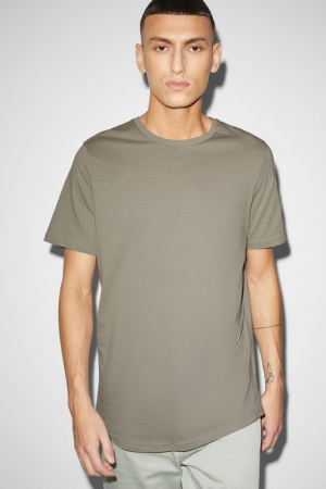 T Shirts C&A With Recover™ Recycled Coton Homme Vert | GH0872193