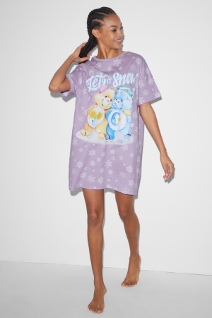 Vêtement De Nuit C&A Clockhouse NightCare Bears Femme Violette | SQ6035718