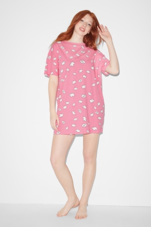 Vêtement De Nuit C&A Clockhouse NightPatterned Femme Rose | WL9263174