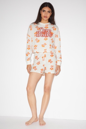 Vêtement De Nuit C&A Clockhouse Pyjama Care Bears Femme Blanche | JT3972058