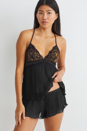 Vêtement De Nuit C&A French Knickers Femme Noir | QI5369241