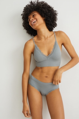 Vêtement De Nuit C&A Hipster Briefs Seamless Lycra® Femme Vert | BF8274103