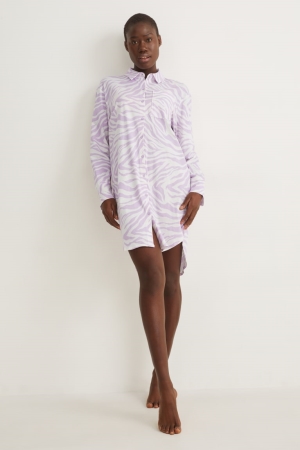 Vêtement De Nuit C&A NightPatterned Femme Violette Clair | UO1496278