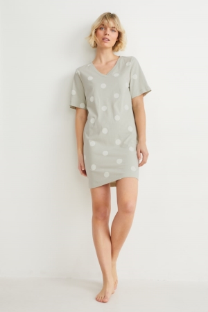 Vêtement De Nuit C&A NightPolka Dot Femme Beige | AX0186952
