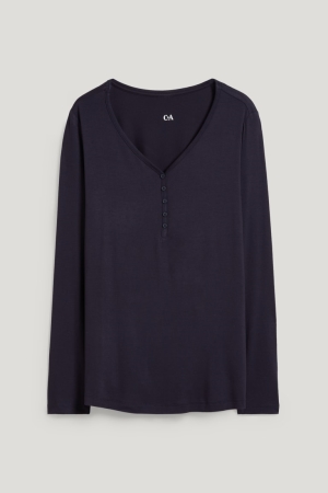 Vêtement De Nuit C&A Pyjama Femme Bleu Foncé | BI5096318