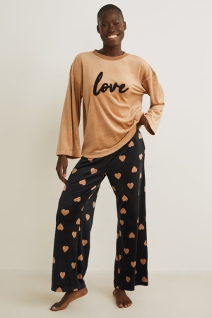 Vêtement De Nuit C&A Pyjamas Femme Beige | ZS5781903