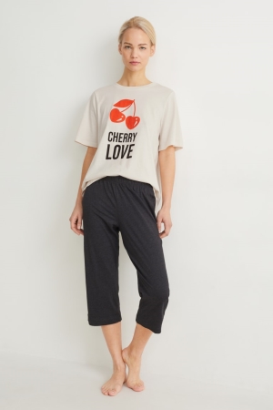 Vêtement De Nuit C&A Pyjamas Femme Blanche | SO4385716