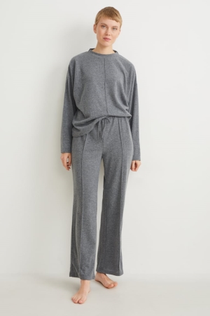 Vêtement De Nuit C&A Pyjamas Femme Grise | BM5069247