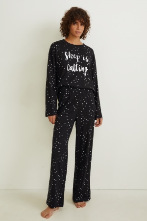 Vêtement De Nuit C&A Pyjamas Patterned Femme Bleu Foncé | WG6203517