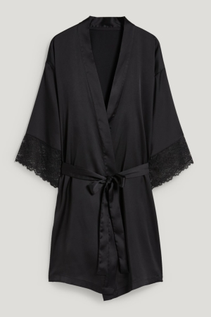 Vêtement De Nuit C&A ing Gown Femme Noir | YB5104236